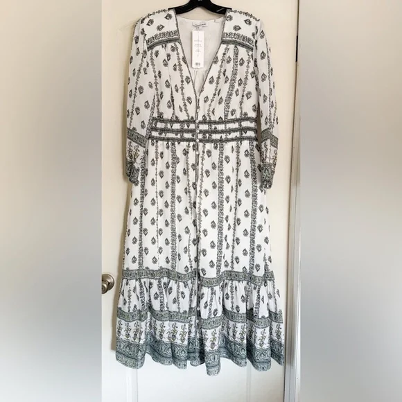 Veronica Beard Castella Floral Boho Midi Dress - Picture 8 of 16